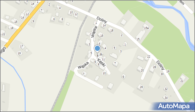 Cisiec, Wąska, 8, mapa Cisiec