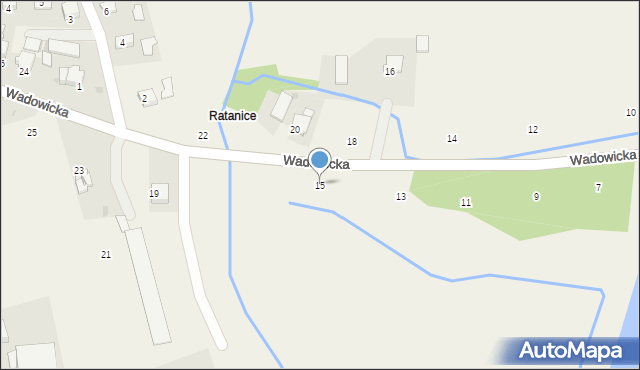 Czernichów, Wadowicka, 15, mapa Czernichów