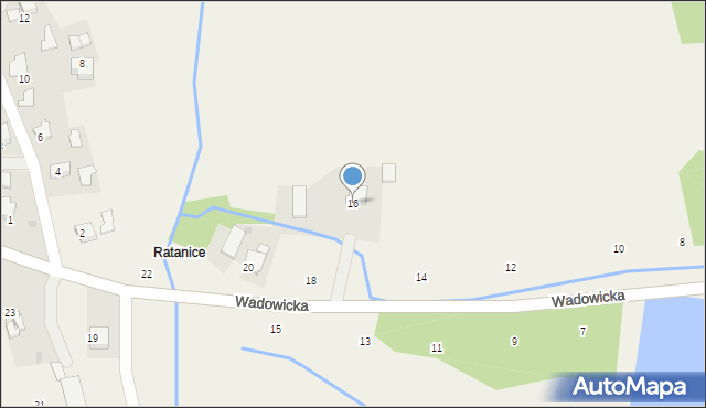 Czernichów, Wadowicka, 16, mapa Czernichów