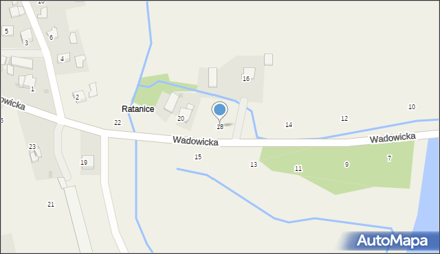 Czernichów, Wadowicka, 18, mapa Czernichów