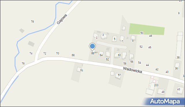 Czernichów, Wadowicka, 66, mapa Czernichów
