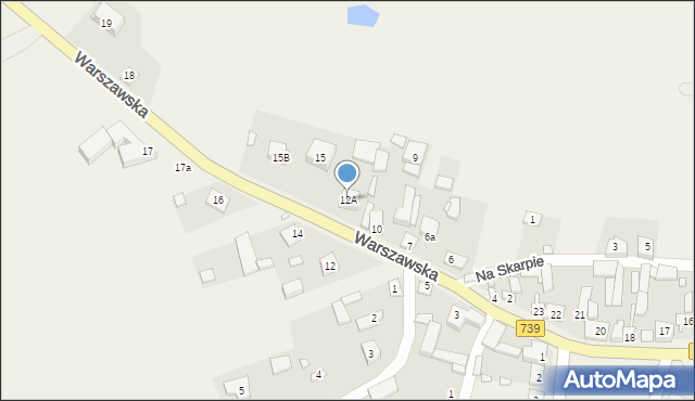 Czersk, Warszawska, 12A, mapa Czersk