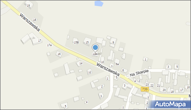 Czersk, Warszawska, 15a, mapa Czersk