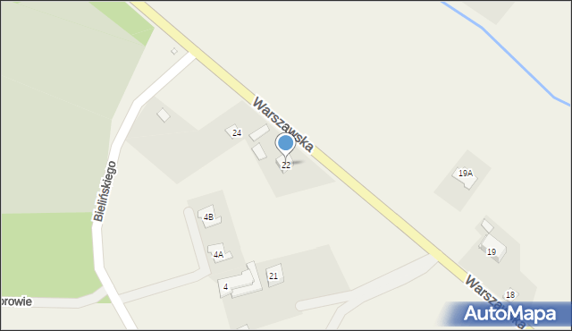 Czersk, Warszawska, 22, mapa Czersk