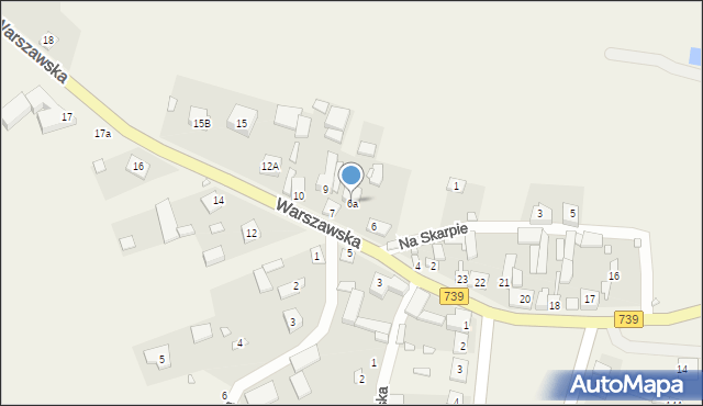 Czersk, Warszawska, 6a, mapa Czersk