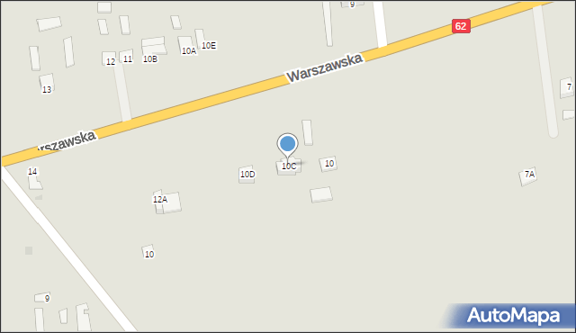 Czerwińsk nad Wisłą, Warszawska, 10C, mapa Czerwińsk nad Wisłą