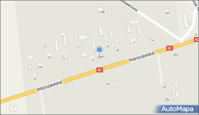 Czerwińsk nad Wisłą, Warszawska, 20A, mapa Czerwińsk nad Wisłą