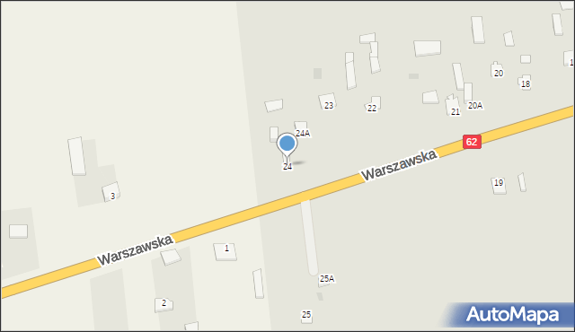 Czerwińsk nad Wisłą, Warszawska, 24, mapa Czerwińsk nad Wisłą