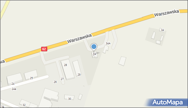 Czerwińsk nad Wisłą, Warszawska, 2A, mapa Czerwińsk nad Wisłą