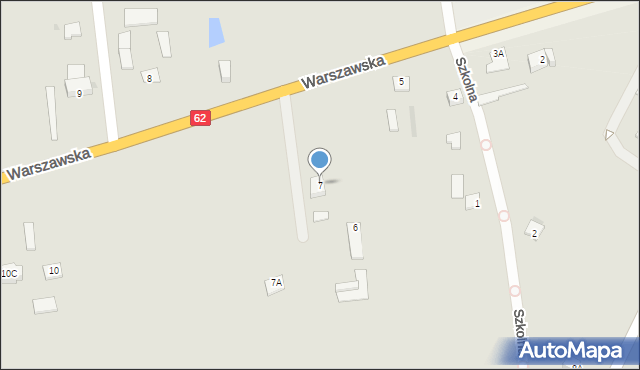 Czerwińsk nad Wisłą, Warszawska, 7, mapa Czerwińsk nad Wisłą