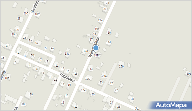 Czerwionka-Leszczyny, Waryńskiego Ludwika, 14B, mapa Czerwionka-Leszczyny