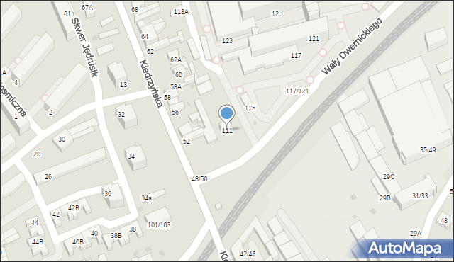 Częstochowa, Wały Józefa Dwernickiego, gen., 111, mapa Częstochowy