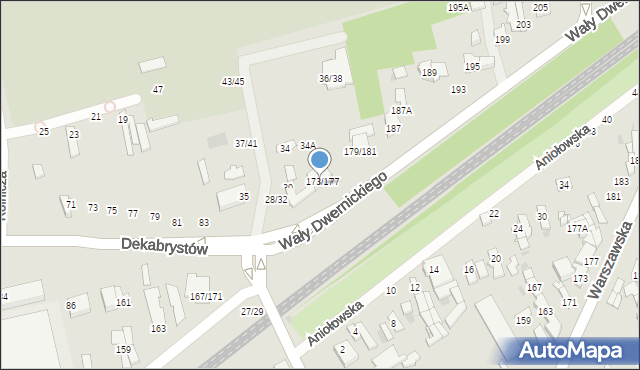 Częstochowa, Wały Józefa Dwernickiego, gen., 177, mapa Częstochowy