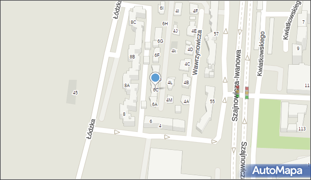 Częstochowa, Wawrzynowicza Ludwika, 6C, mapa Częstochowy