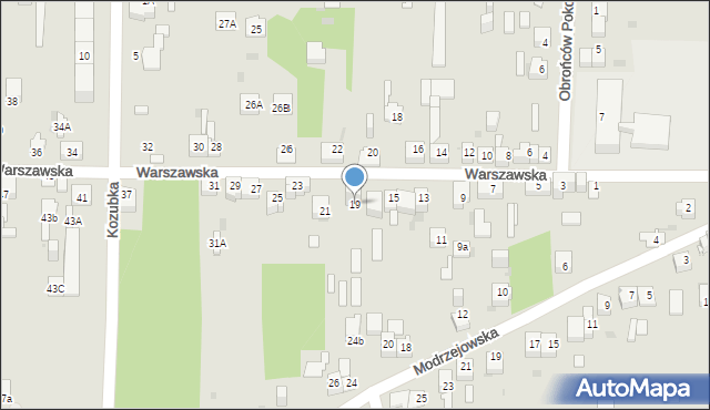 Dąbrowa Górnicza, Warszawska, 19, mapa Dąbrowa Górnicza