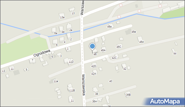 Dąbrowa Tarnowska, Warszawska, 46b, mapa Dąbrowa Tarnowska