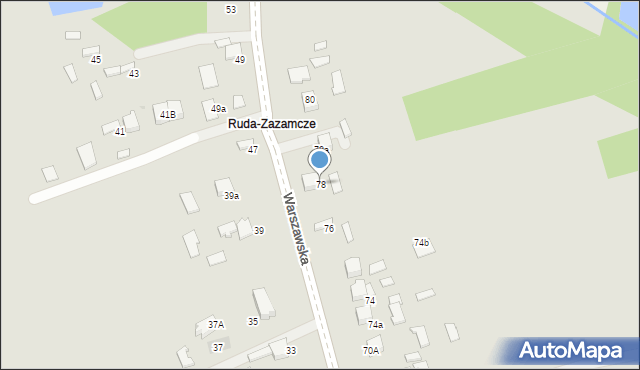 Dąbrowa Tarnowska, Warszawska, 78, mapa Dąbrowa Tarnowska