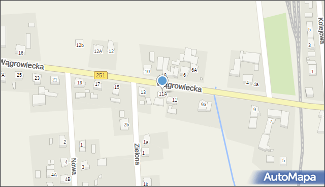 Damasławek, Wągrowiecka, 11A, mapa Damasławek