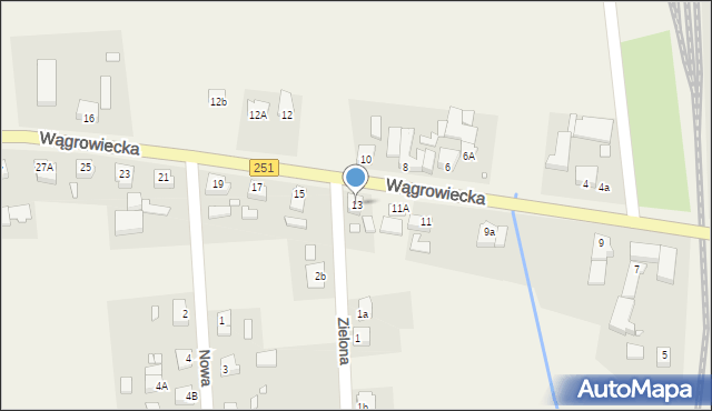 Damasławek, Wągrowiecka, 13, mapa Damasławek