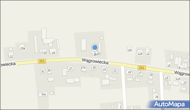 Damasławek, Wągrowiecka, 16, mapa Damasławek