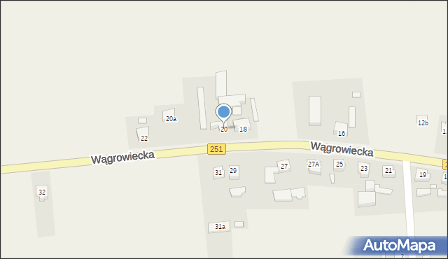 Damasławek, Wągrowiecka, 20, mapa Damasławek