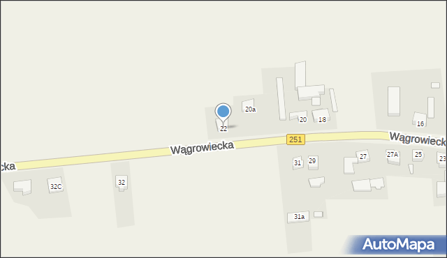 Damasławek, Wągrowiecka, 22, mapa Damasławek