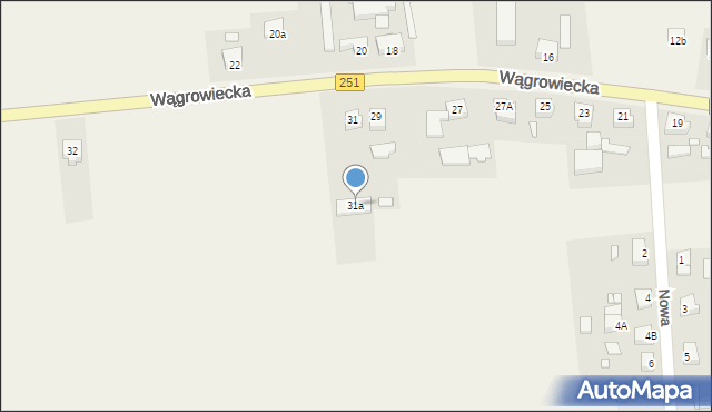 Damasławek, Wągrowiecka, 31a, mapa Damasławek