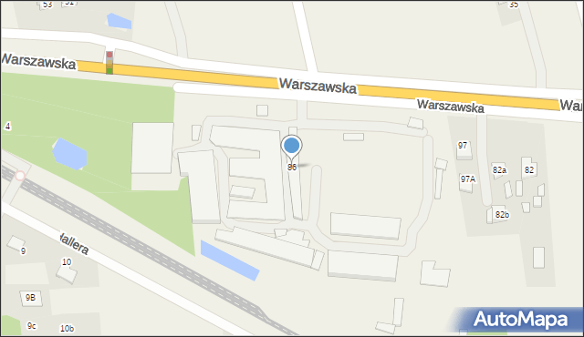 Dębe Wielkie, Warszawska, 86, mapa Dębe Wielkie