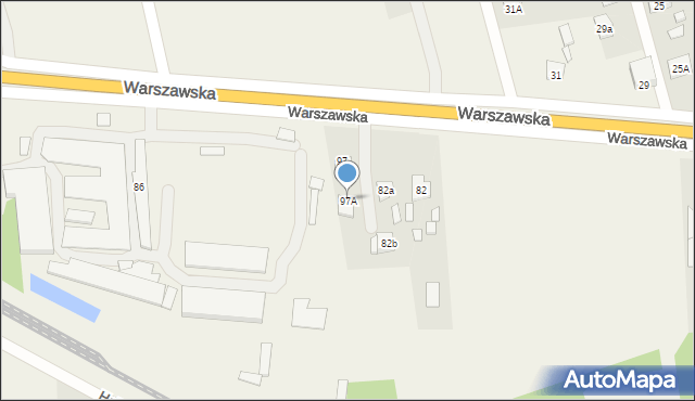 Dębe Wielkie, Warszawska, 97A, mapa Dębe Wielkie