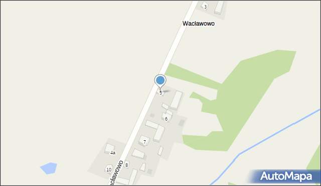 Dębówiec, Wacławowo, 5, mapa Dębówiec