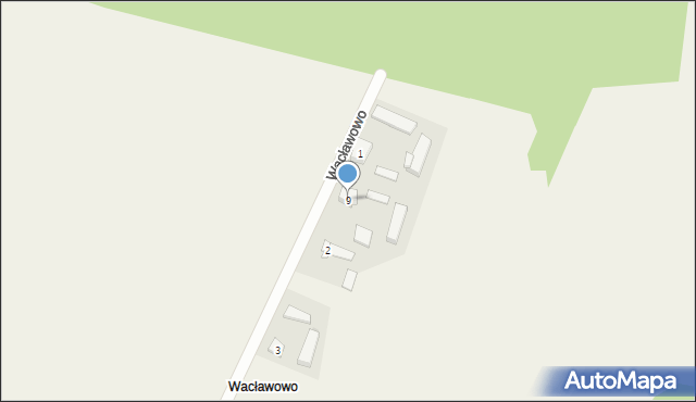 Dębówiec, Wacławowo, 9, mapa Dębówiec