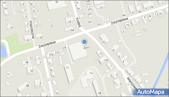 Dobre Miasto, Warszawska, 13, mapa Dobre Miasto