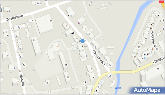 Dobre Miasto, Warszawska, 5, mapa Dobre Miasto