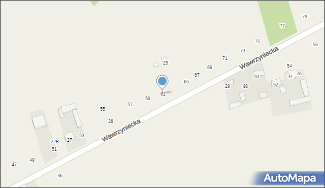 Dobrzyniec, Wawrzyniecka, 61, mapa Dobrzyniec