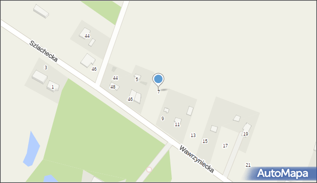 Dobrzyniec, Wawrzyniecka, 7, mapa Dobrzyniec