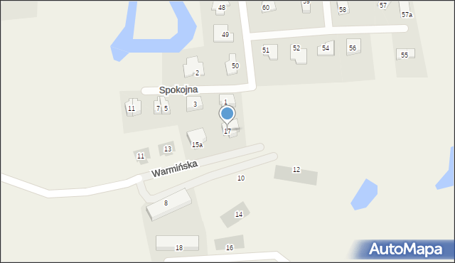 Dywity, Warmińska, 17, mapa Dywity