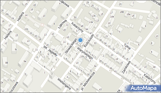 Działdowo, Waryńskiego Ludwika, 10, mapa Działdowo