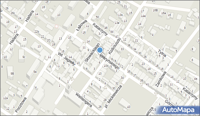 Działdowo, Waryńskiego Ludwika, 7, mapa Działdowo