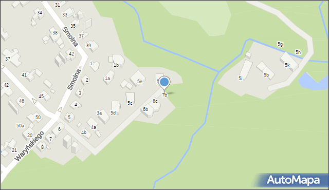 Elbląg, Waryńskiego Ludwika, 7b, mapa Elbląga