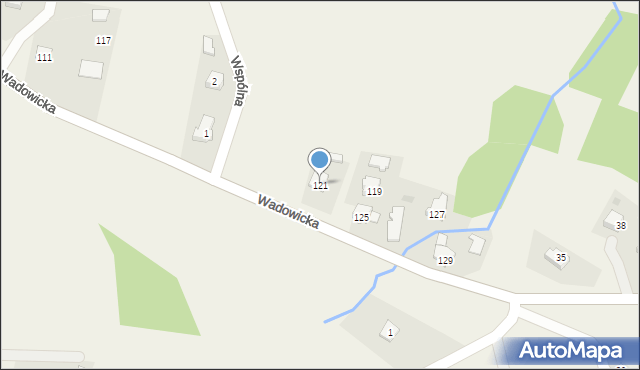 Frydrychowice, Wadowicka, 121, mapa Frydrychowice