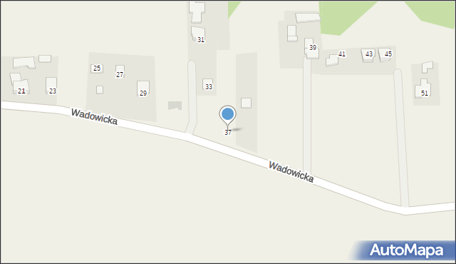 Frydrychowice, Wadowicka, 37, mapa Frydrychowice