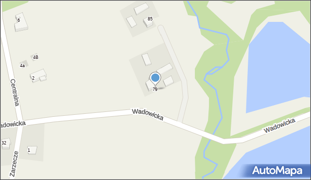 Frydrychowice, Wadowicka, 79, mapa Frydrychowice