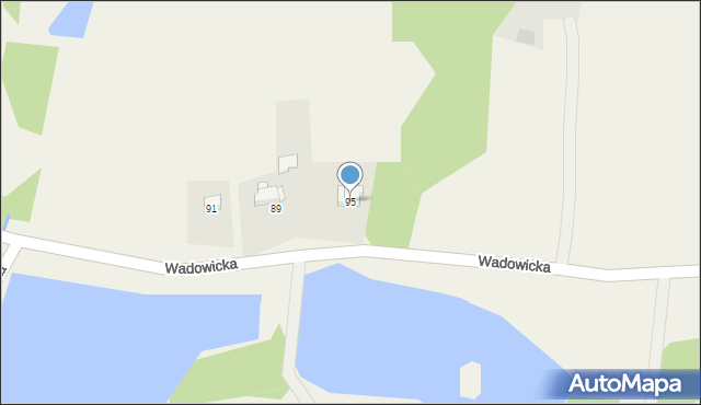 Frydrychowice, Wadowicka, 95, mapa Frydrychowice