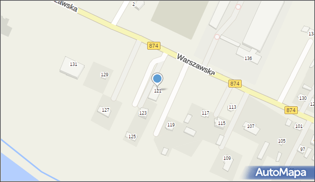 Garbów, Warszawska, 121, mapa Garbów