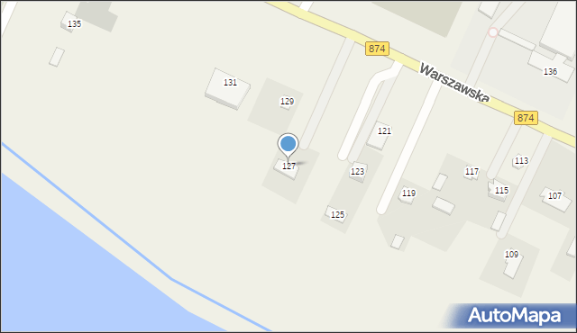 Garbów, Warszawska, 127, mapa Garbów