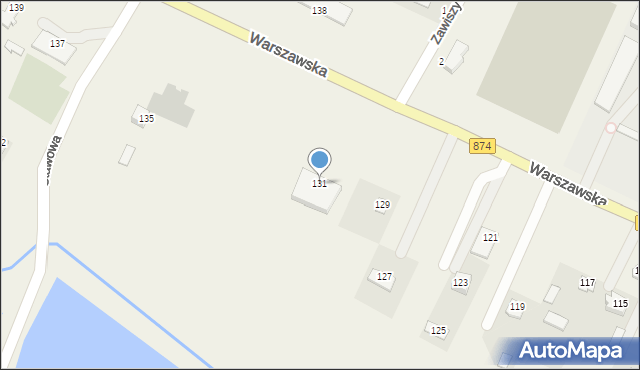 Garbów, Warszawska, 131, mapa Garbów