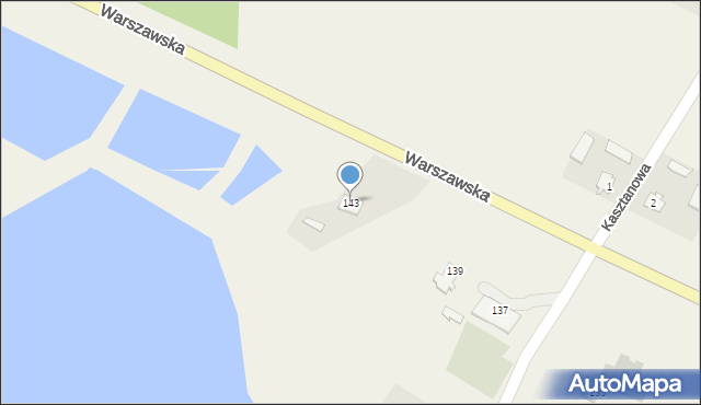 Garbów, Warszawska, 143, mapa Garbów