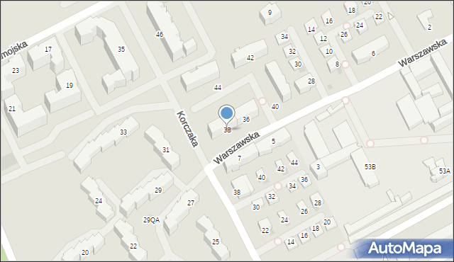 Garwolin, Warszawska, 38, mapa Garwolin