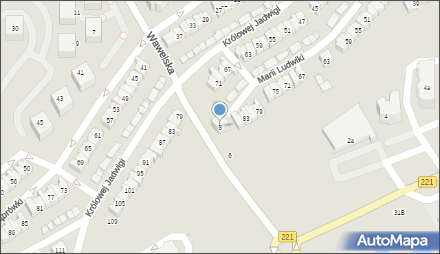 Gdańsk, Wawelska, 8, mapa Gdańska