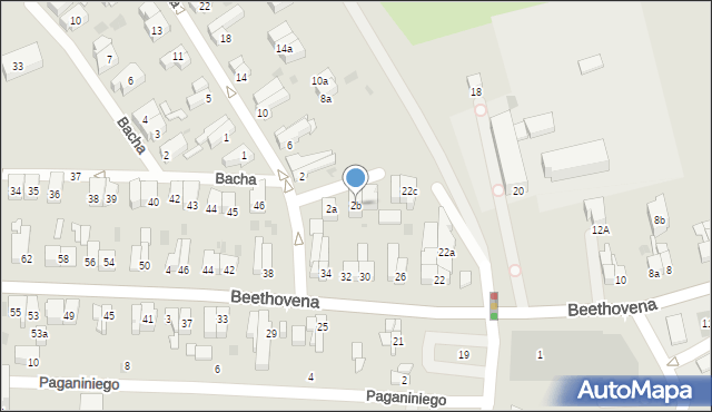 Gdańsk, Wagnera Ryszarda, 2b, mapa Gdańska